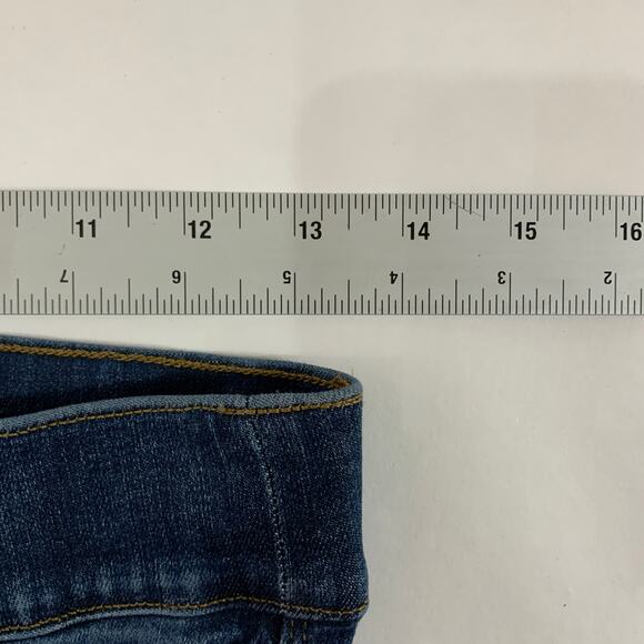 Spanx Crop Flare Raw Hem Jeans S Pull On Stretch Wide Leg High Rise Slimming - Picture 6 of 11